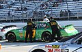 NASCAR driver w:Morgan Shepherds Chevrolet being pushed off after failing to qualify for the 2009 w:Northern Tool.com 250 w:Nationwide Series race at the w:Milwaukee Mile.