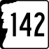 New Hampshire Route 142 marker