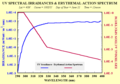 Irradiance vs. erythemal radiation dose