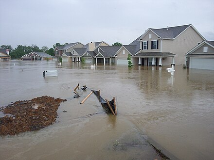 Flooded area