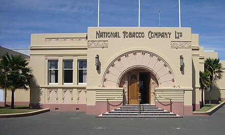 The National Tobacco Company building (1933), one of Napier's many Art Deco buildings