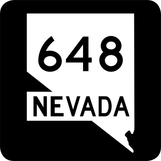 <span class="mw-page-title-main">Nevada State Route 648</span> Highway in Nevada