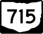 Markierung State Route 715