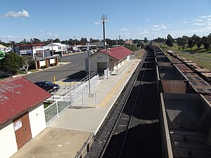 Železniční stanice Oakey, Queensland, červenec 2013.JPG