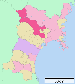 Poziția localității Ōsaki