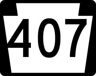 <span class="mw-page-title-main">Pennsylvania Route 407</span> State highway in Pennsylvania, US