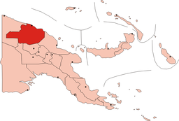 Provinsens läge i Papua Nya Guinea.