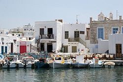 Paros: die klein hawe van Naoussa