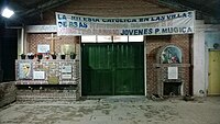 Church Christ the Worker of the villa, according to city laws the church is listed as a historic place Parroquia Cristo Obrero (Villa 31) - Barrio de Retiro.jpg