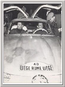 Ickx at the Liege-Rome-Liege c.1959 Pascal Ickx competing in the Liege-Rome-Liege.jpg