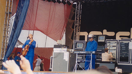 Performing in Turku, Finland in 1997