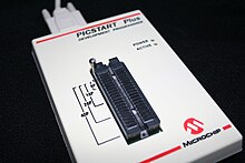 Programming device for a PIC microcontroller, with a dual in-line ZIF socket Picstart plus.jpg