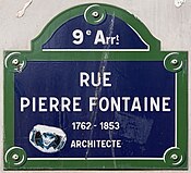 Plaque Rue Pierre Fontaine - Paris IX (FR75) - 2021-06-27 - 1.jpg