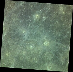 Exaggerated color image with Motonobu at right and Tansen left of center, both with bright ray systems