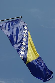 Flagge Von Bosnien Und Herzegowina Wikipedia