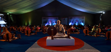 Prime Minister Narendra Modi spinning a charkha at PAU; October 2016. Prime Minister Narendra Modi spinning a Charkha at Punjab Agricultural University, Ludhiana.png