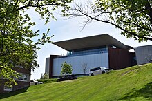 The Prior Performing Arts Center, completed in 2022, houses the Cantor Art Gallery Prior Performing Arts DSC 1238.jpg