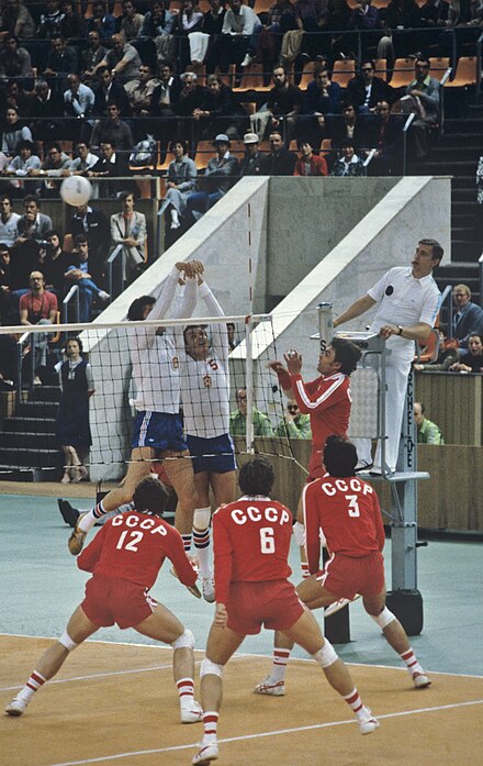L'URSS affronte la Tchécoslovaquie aux Jeux olympiques d'été de 1980 à Moscou.