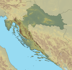 Силба. Карта розташування: Хорватія