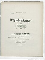 Vignette pour Rhapsodie d'Auvergne