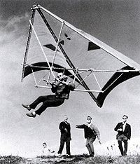 Richard Miller flying his new Bamboo Butterfly hang glider. Vista Del Mar California, 1966. Richard Miller.jpeg