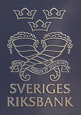 Sveriges riksbanks emblem består av två ymnighetshorn.