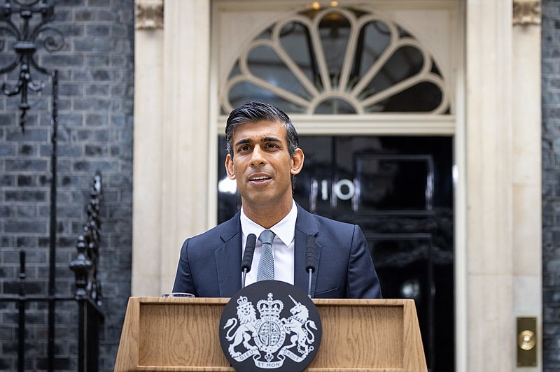 File:Rishi Sunak's first speech as Prime Minister Front.jpg