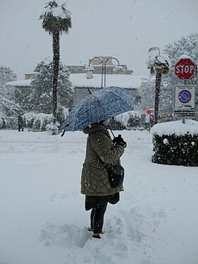 Riva del Garda, nevicata del 28/12/2020