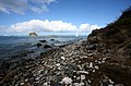 Creole Rock gezien vanaf de kust