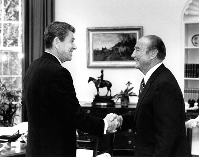 Ronald Reagan and Strom Thurmond both played influential roles in the political life of BJU.