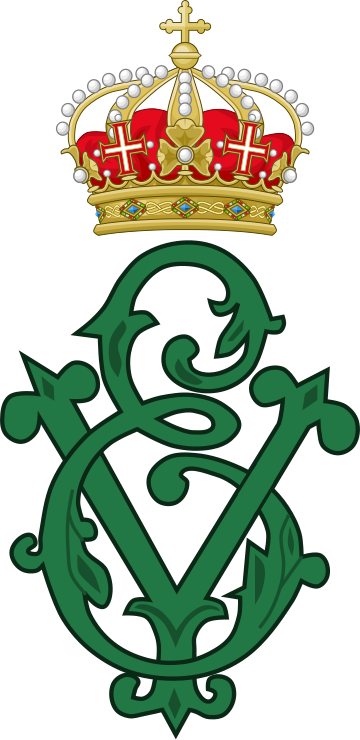 File:Royal Monogram of King Victor Emmanuel III of Italy, Variant.svg