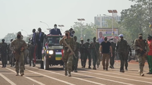 Russian mercenaries providing security for the President of the Central African Republic RussiansecurityBangui.png