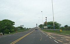 Accès au Pont General Manuel Belgrano sur le Rio Paraná.