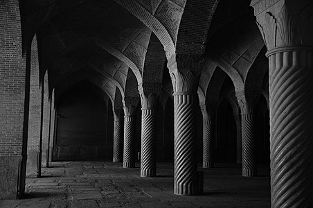 A shot from the interior of Vakil Mosque in Shiraz Photograph: Ali Kazemi Nia Licensing: CC-BY-SA-4.0
