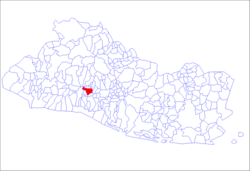 サンサルバドルの位置の位置図