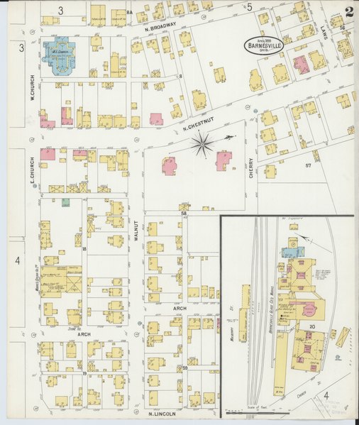 File:Sanborn Fire Insurance Map from Barnesville, Belmont County, Ohio. LOC sanborn06592 003-2.tif