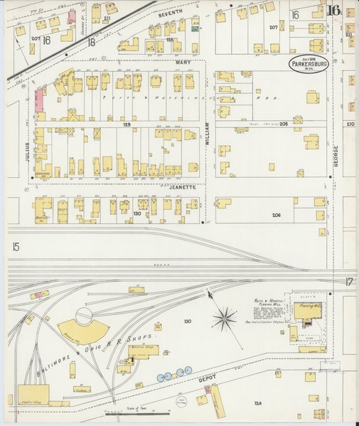 File:Sanborn Fire Insurance Map from Parkersburg, Wood County, West Virginia. LOC sanborn09438 003-16.tif