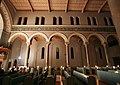 Sankt Pauls Kirke. Interior across, east side