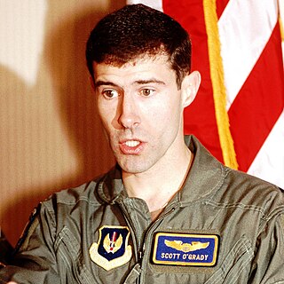 <span class="mw-page-title-main">Scott O'Grady</span> American politician; former U.S. Air Force fighter pilot