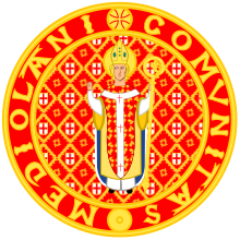 Seal of the Ambrosian Republic (1447-50) Seal of the Golden Ambrosian Republic.svg
