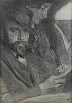 Генріх Вольфф. «Автопортрет з дружиною Елізабет», 1916
