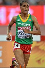 Silbermedaille: Sofia Assefa