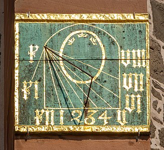 Vertical sundial Homberg (Efze) Germany