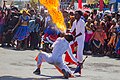 Feuerspucker beim Karneval