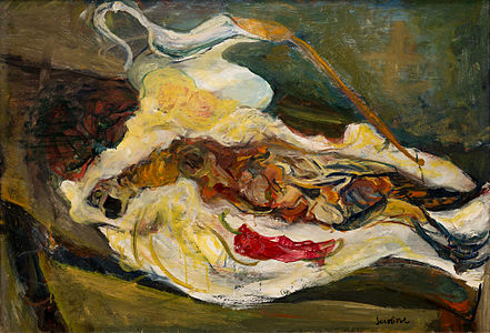 Muta naturo kun fazano (1924), oleo sur kanvaso, Muzeo de la Oranĝerio, Parizo