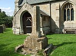 Churchyard Cross in the Churchyard of St Oswald's Church St. Oswald's church, Howell, Lincs. the cross - geograph.org.uk - 545851.jpg