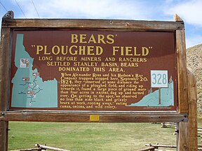 Bears' "Ploughed Field" sign