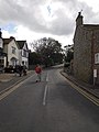 Looking south along Station Road towards the railway station