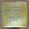 Stolperstein Weberstr. 21 Hainebach Ludwig