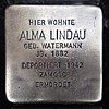 Stolperstein für Alma Lindau